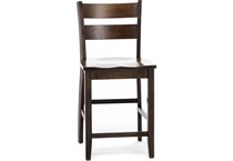 lj gascho furniture co brown  inch counter seat height stool   