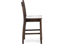 lj gascho furniture co brown  inch counter seat height stool   