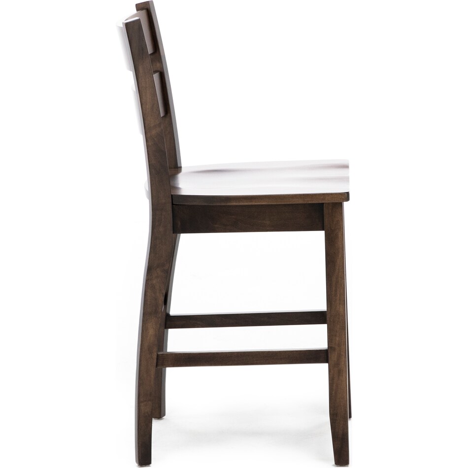 lj gascho furniture co brown  inch counter seat height stool   