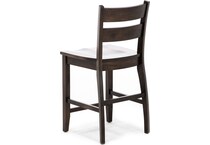 lj gascho furniture co brown  inch counter seat height stool   