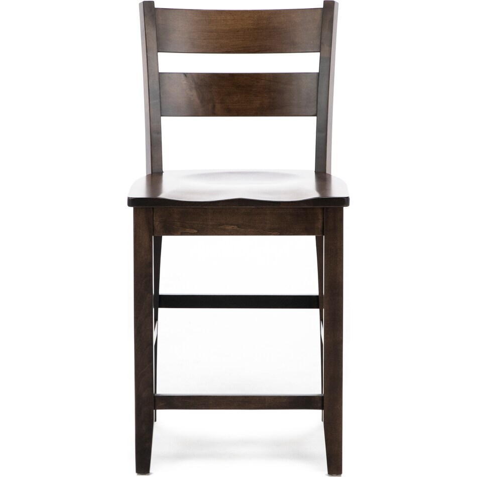 lj gascho furniture co brown  inch counter seat height stool   