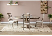 lj gascho furniture co brown inch standard height round oval lifestyle image   
