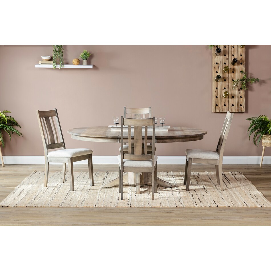 lj gascho furniture co brown inch standard height round oval lifestyle image   