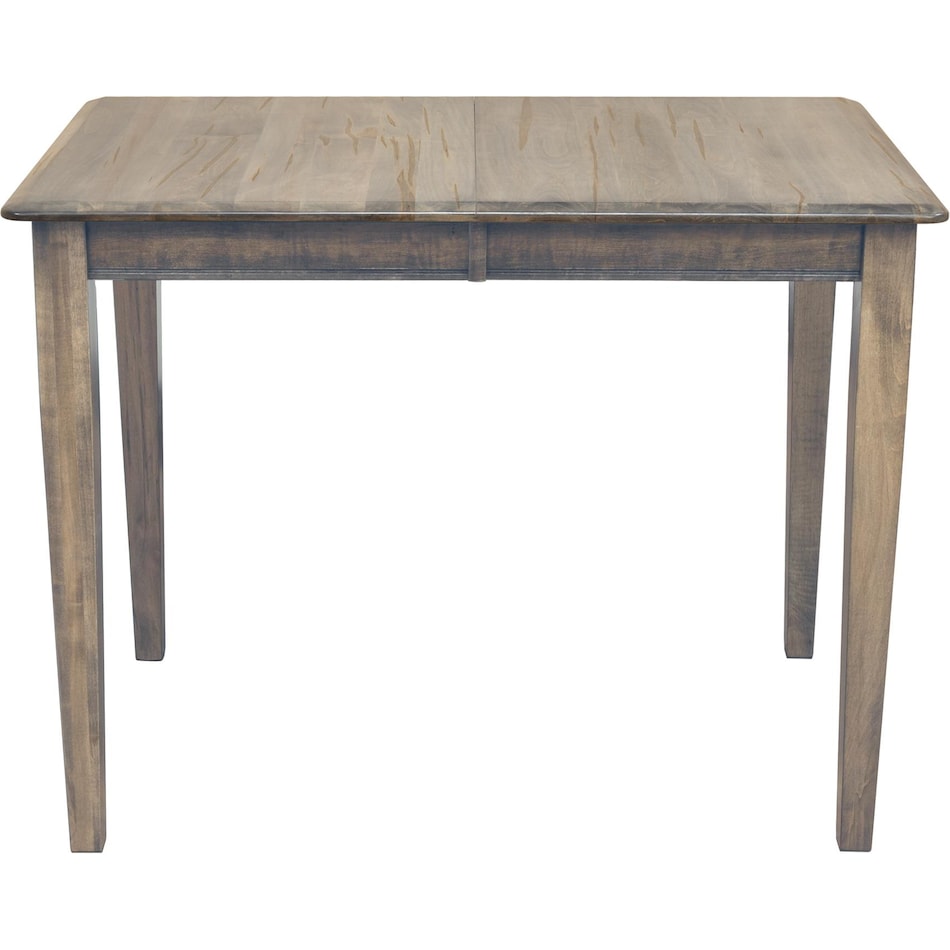 lj gascho furniture co brown inch counter height rectangle   
