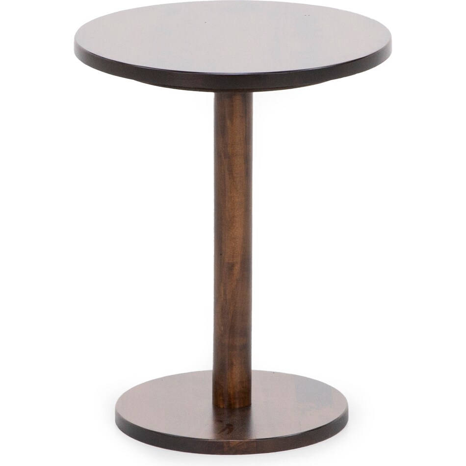 lj gascho furniture co brown chairside table rds  