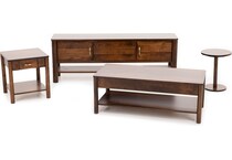 lj gascho furniture co brown cocktail table rds  