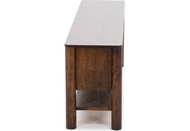 lj gascho furniture co brown console rds  