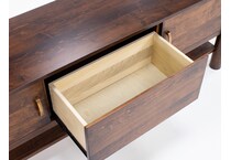 lj gascho furniture co brown console rds  