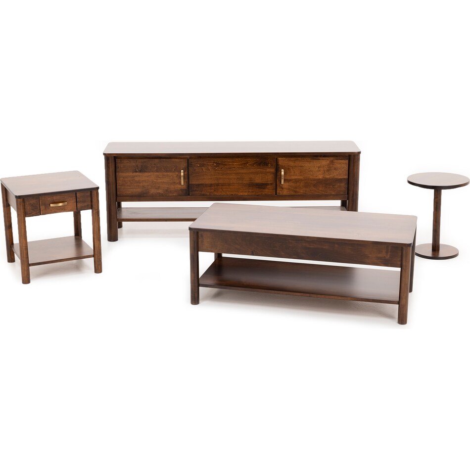 lj gascho furniture co brown console rds  