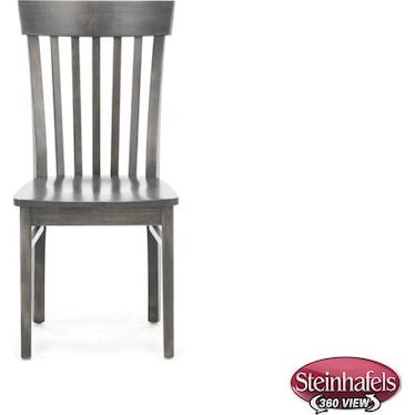 Venice Slat Back Side Chair in Mineral