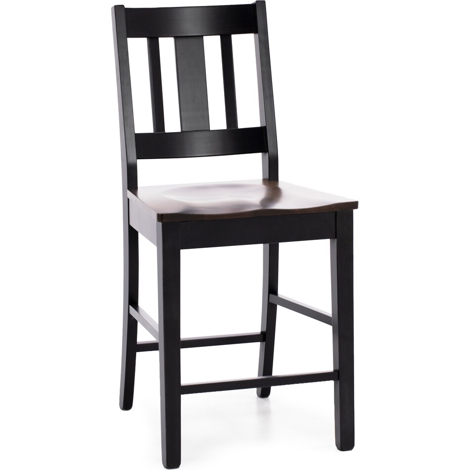 lj gascho furniture co walnut onyx  inch counter seat height stool   