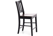 lj gascho furniture co walnut onyx  inch counter seat height stool   