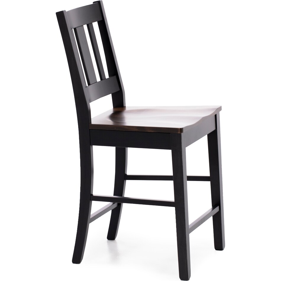 lj gascho furniture co walnut onyx  inch counter seat height stool   