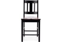 lj gascho furniture co walnut onyx  inch counter seat height stool   