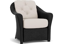 llyd  f black    canvas club chair   