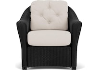 llyd  f black    canvas club chair   