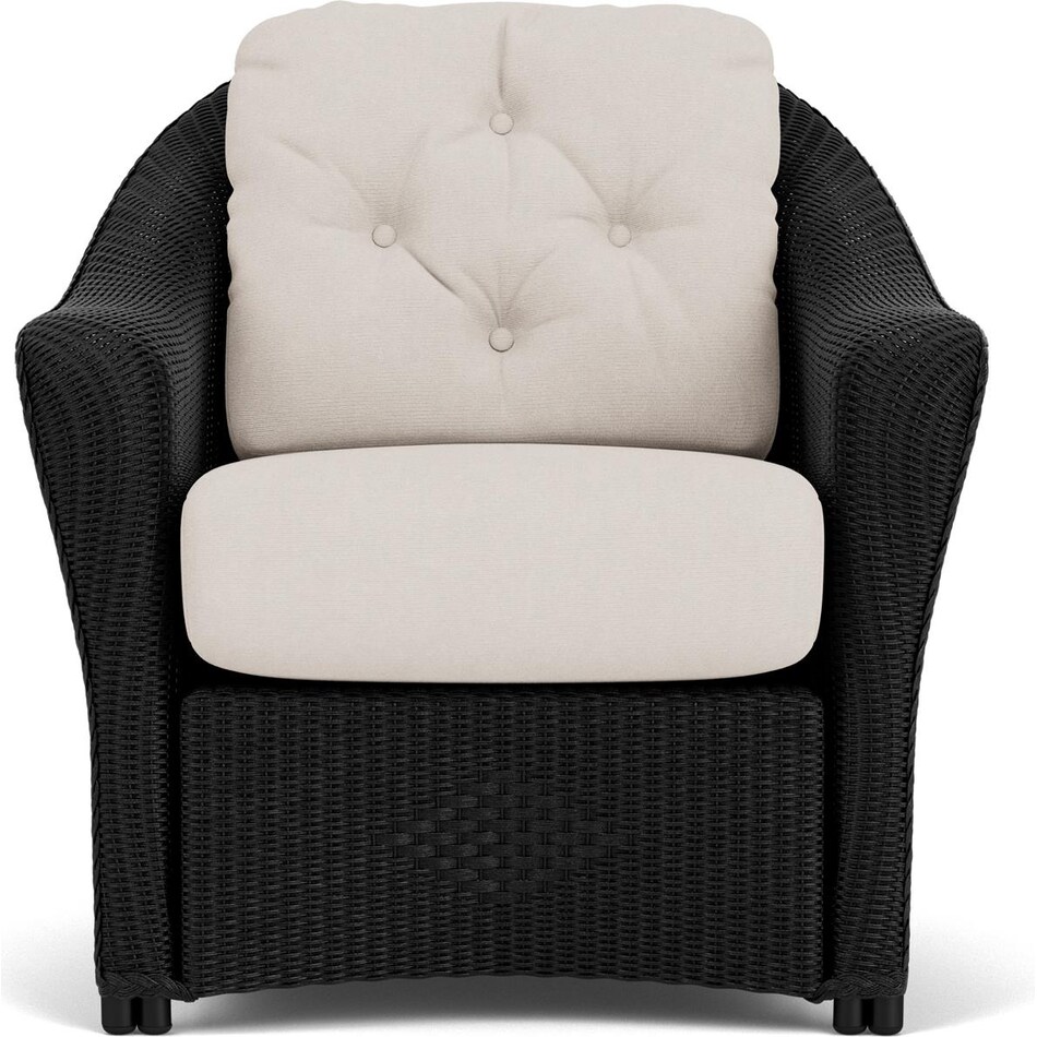 llyd  f black    canvas club chair   