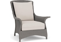 llyd  f pewter    canvas club chair   