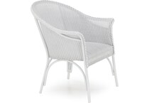 llyd white club chair   