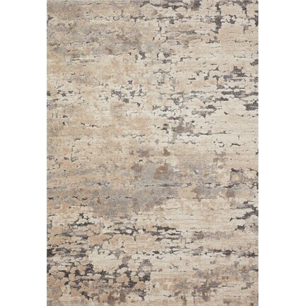 Theory Taupe/Grey Area Rug 5'3"W x 7'7"L