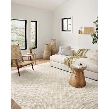 Neda Ivory/Natural Area Rug