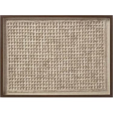 Tan Framed Textile 53"W x 35"H