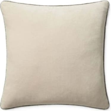 Ivory Poly Pillow 22"W x 22"H