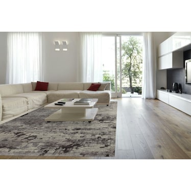 Theory Charcoal/Grey Area Rug