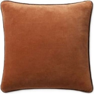 Rust Poly Pillow 18"W x 18"H