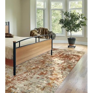 Landscape Rust Area Rug 5'3"W x 7'7"L