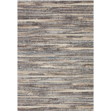 Theory Mist/Beige Area Rug 5'X 7'8"