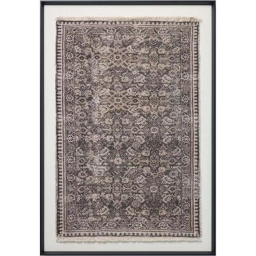 Brown Framed Textile Wall Decor 41"W x 61"H