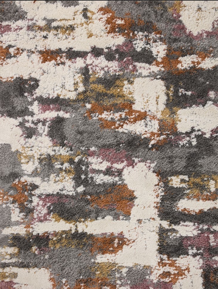 Levitt Grey/Multi Shag Area Rug Steinhafels