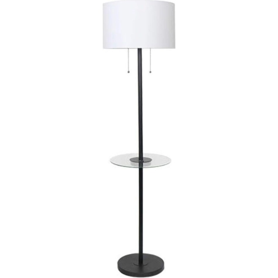 luce lumen inc black floor lamp   