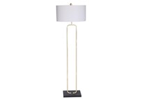 luce lumen inc gold floor lamp   