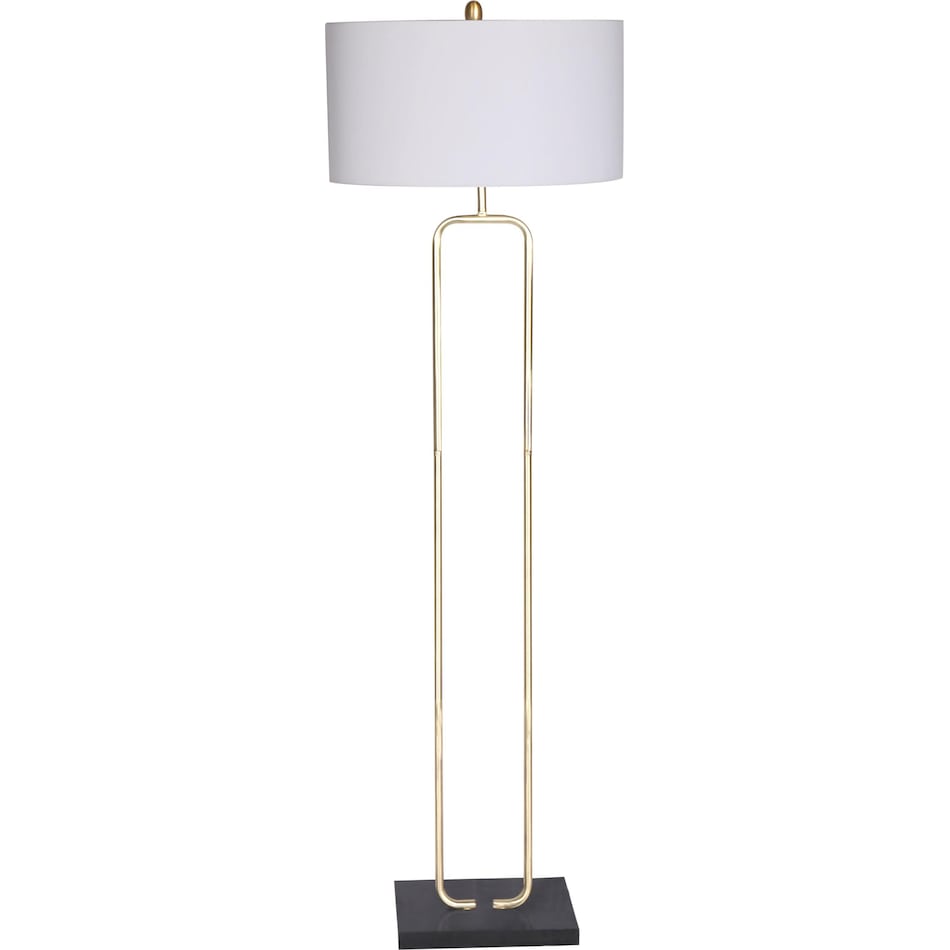 luce lumen inc gold floor lamp   