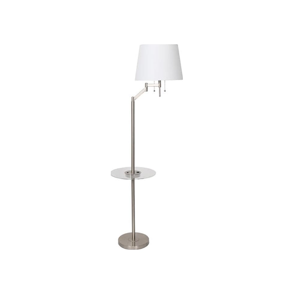 luce lumen inc silver floor lamp   