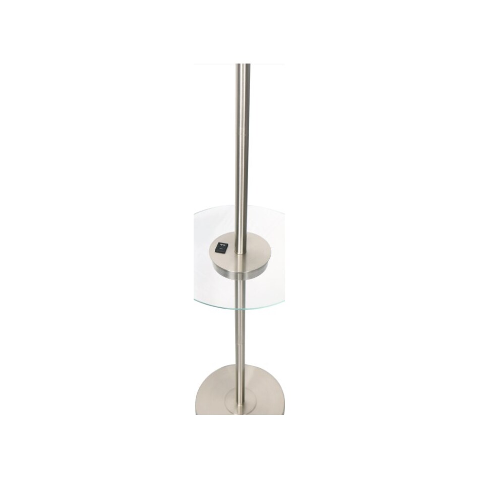 luce lumen inc silver floor lamp   