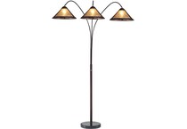 luce beige arc lamp   
