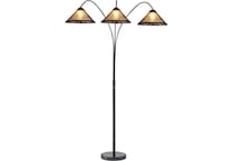 luce beige arc lamp   