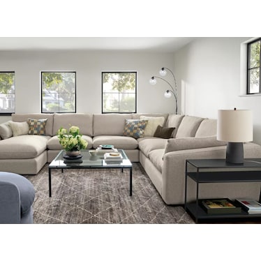 3 Light Glass and Black Metal Arc Lamp 83"H