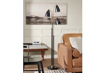 luce black floor lamp   