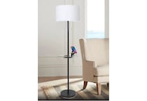 luce black floor lamp   