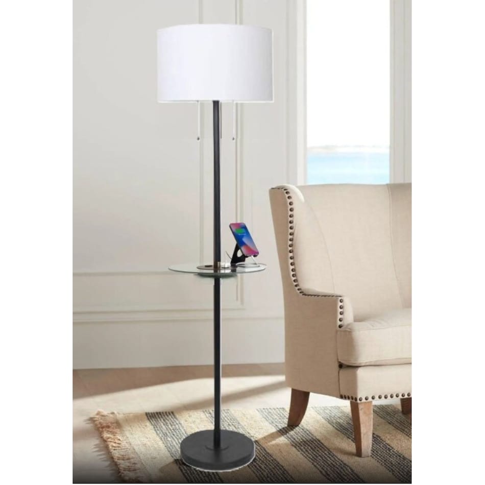 luce black floor lamp   
