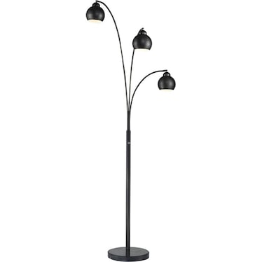 Tri-Light Bronze Floor Arc Lamp 83"H