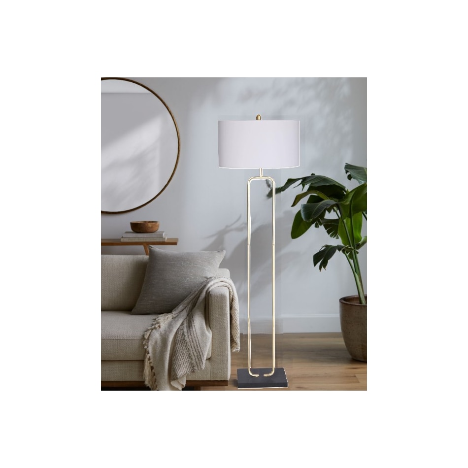 luce gold floor lamp   