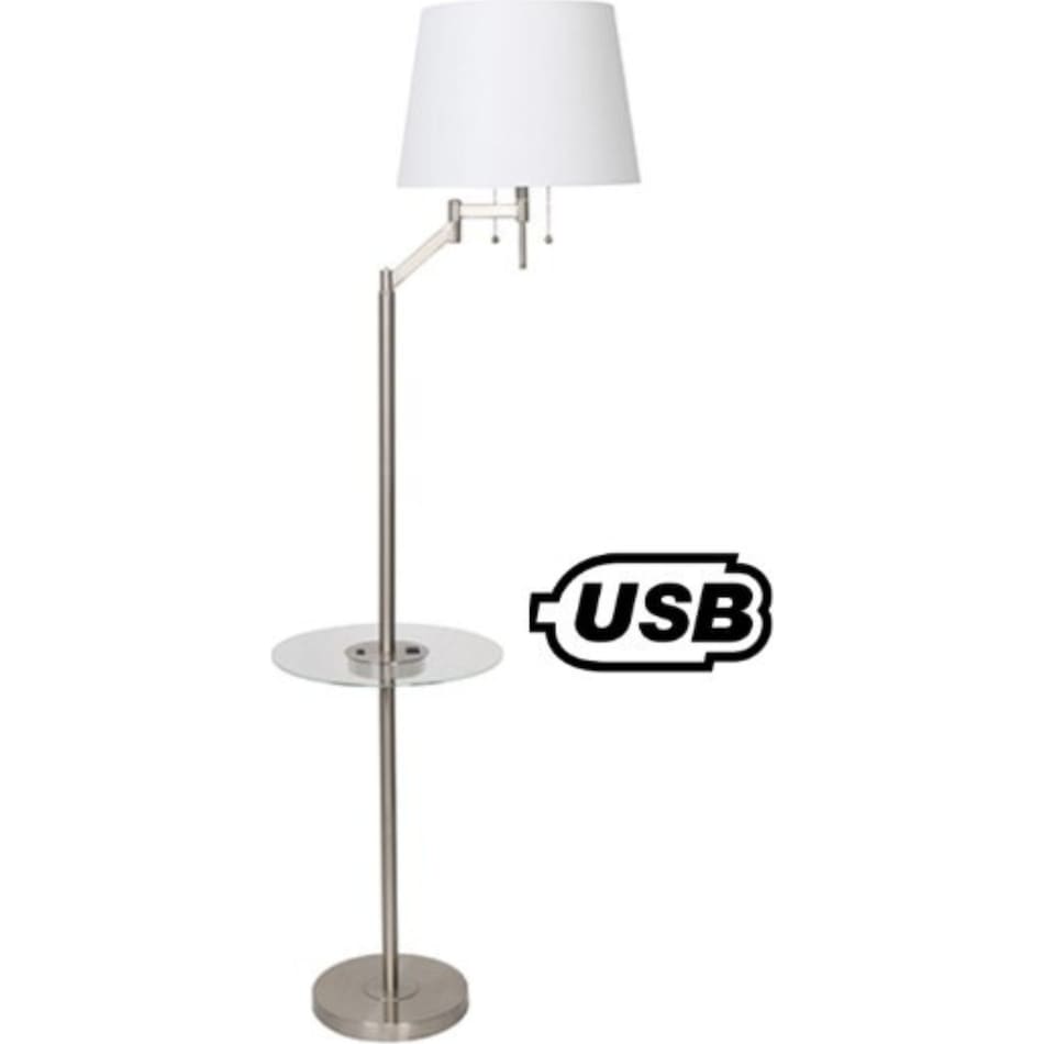 luce silver floor lamp   