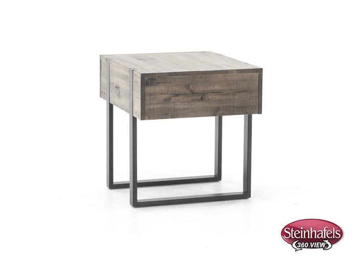 magnussen home furnishing inc brown end table  image   
