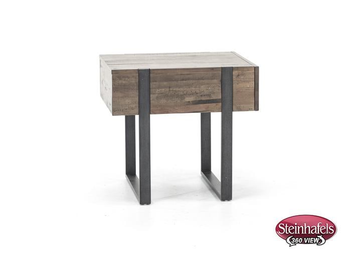 magnussen home furnishing inc brown end table  image   
