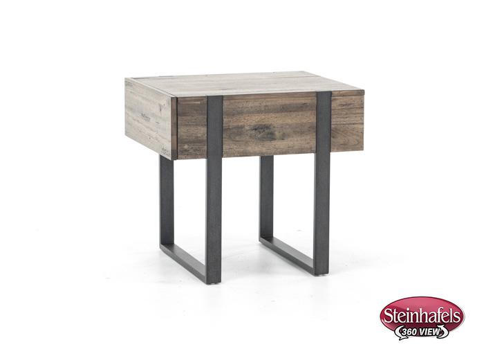 magnussen home furnishing inc brown end table  image   